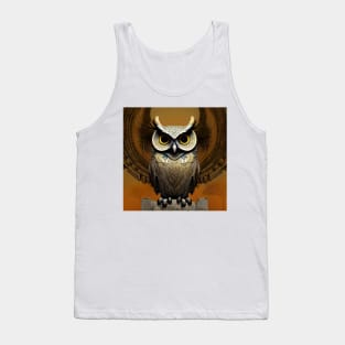 Owl guardian of the temple of Athena Tank Top